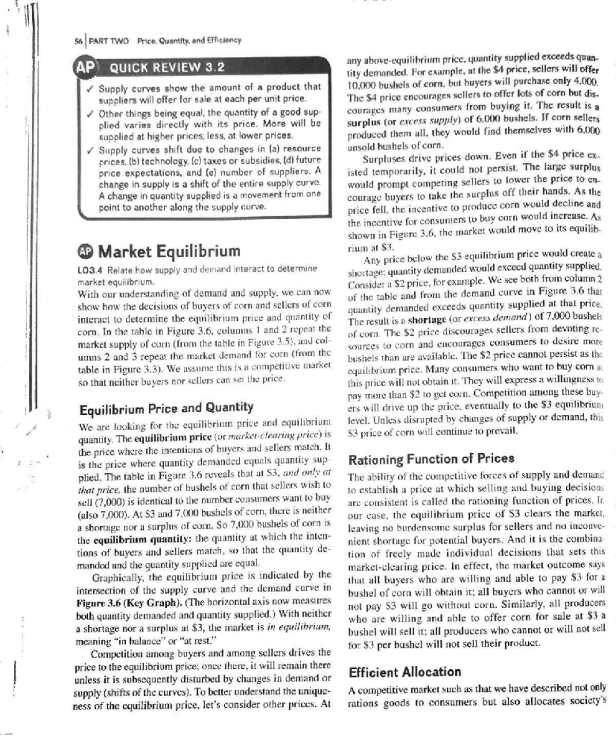 Final Exam Prep Notes: Price, Quantity, and Efficiency (TBD) - Studocu