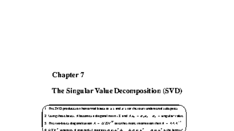 SVD Notes - Chapter 7: Understanding Singular Value Decomposition (SVD ...