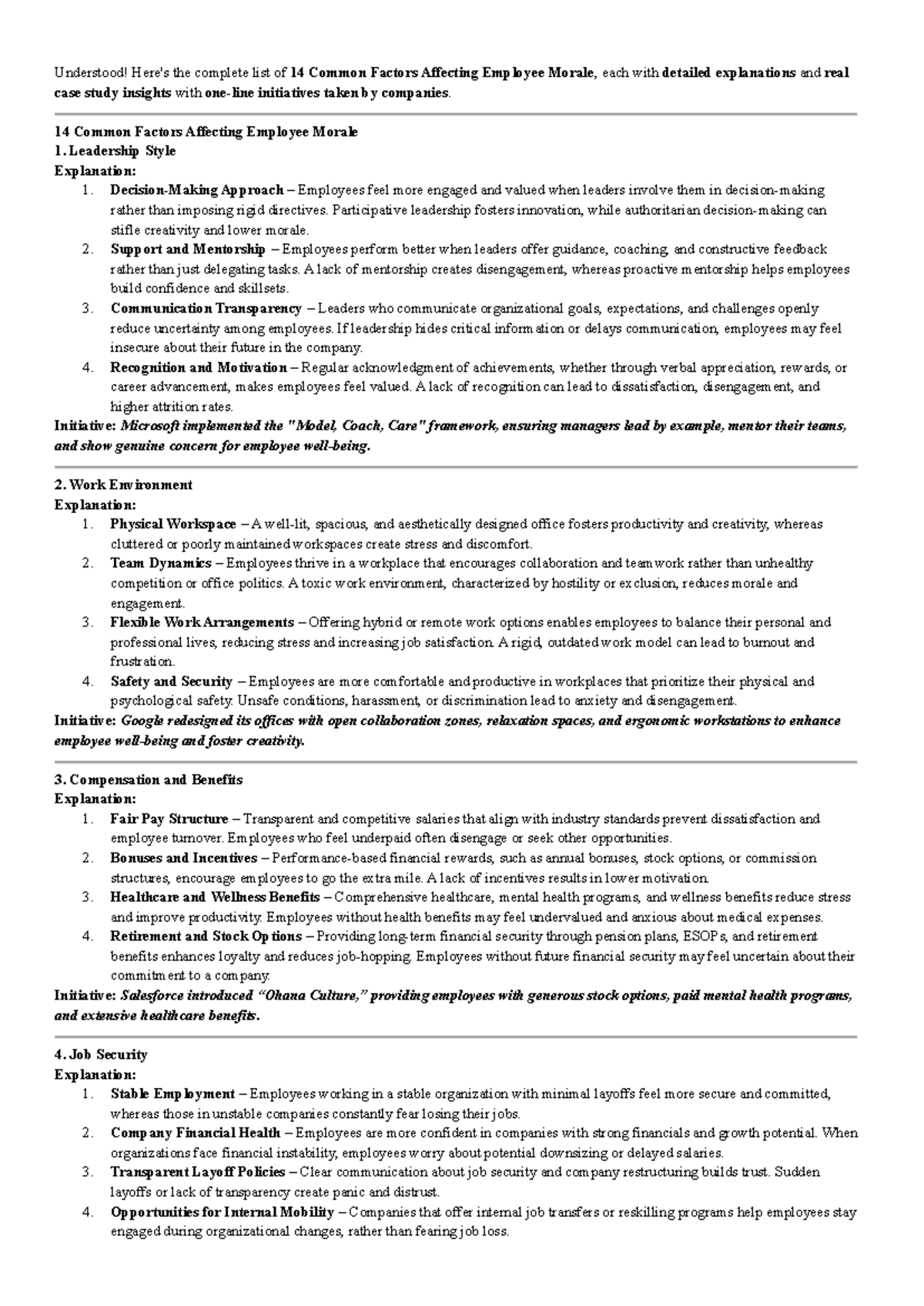 Factors Affecting Employee Morale in Commerce - Chapter 3 Insights ...