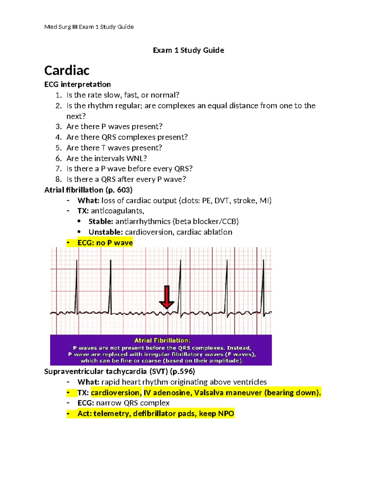 NUR 445 Comprehensive Exam 5 Study Guide with Key Topics & Concepts ...