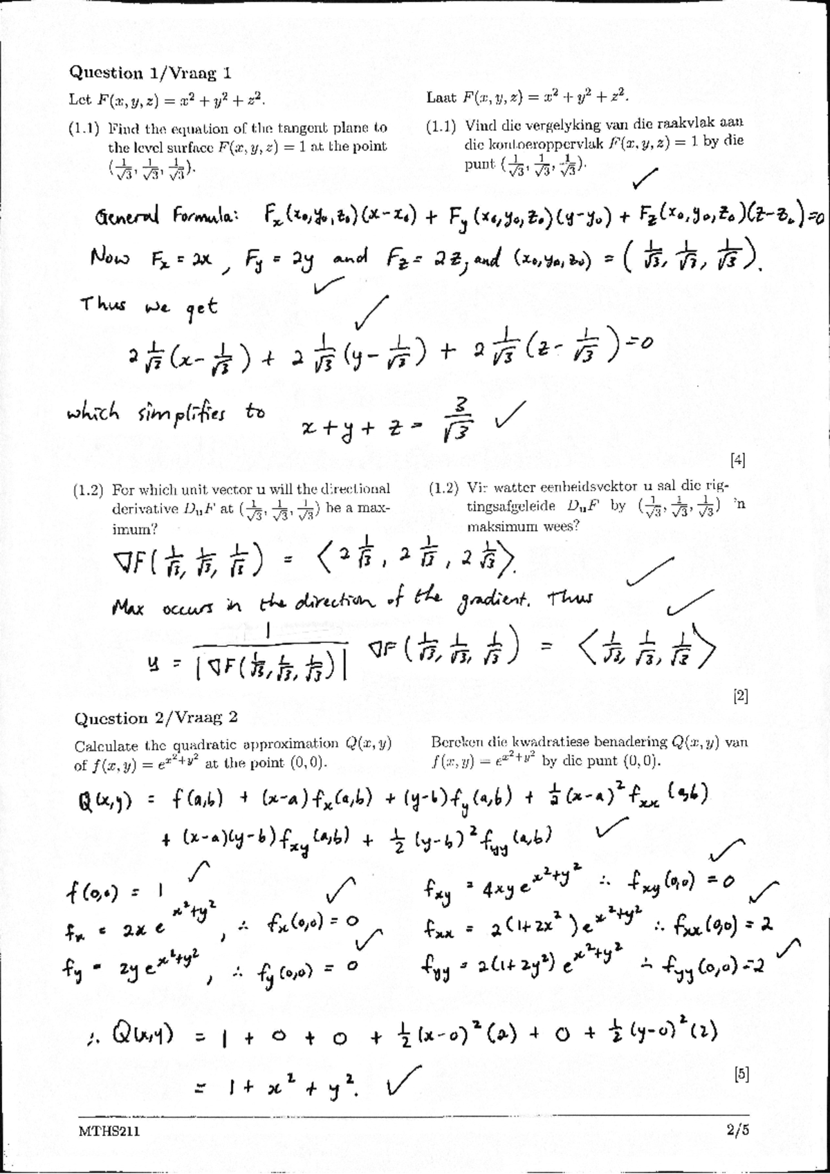MTHS211 - Semester Test Study Memo and Tips for Success - Studocu