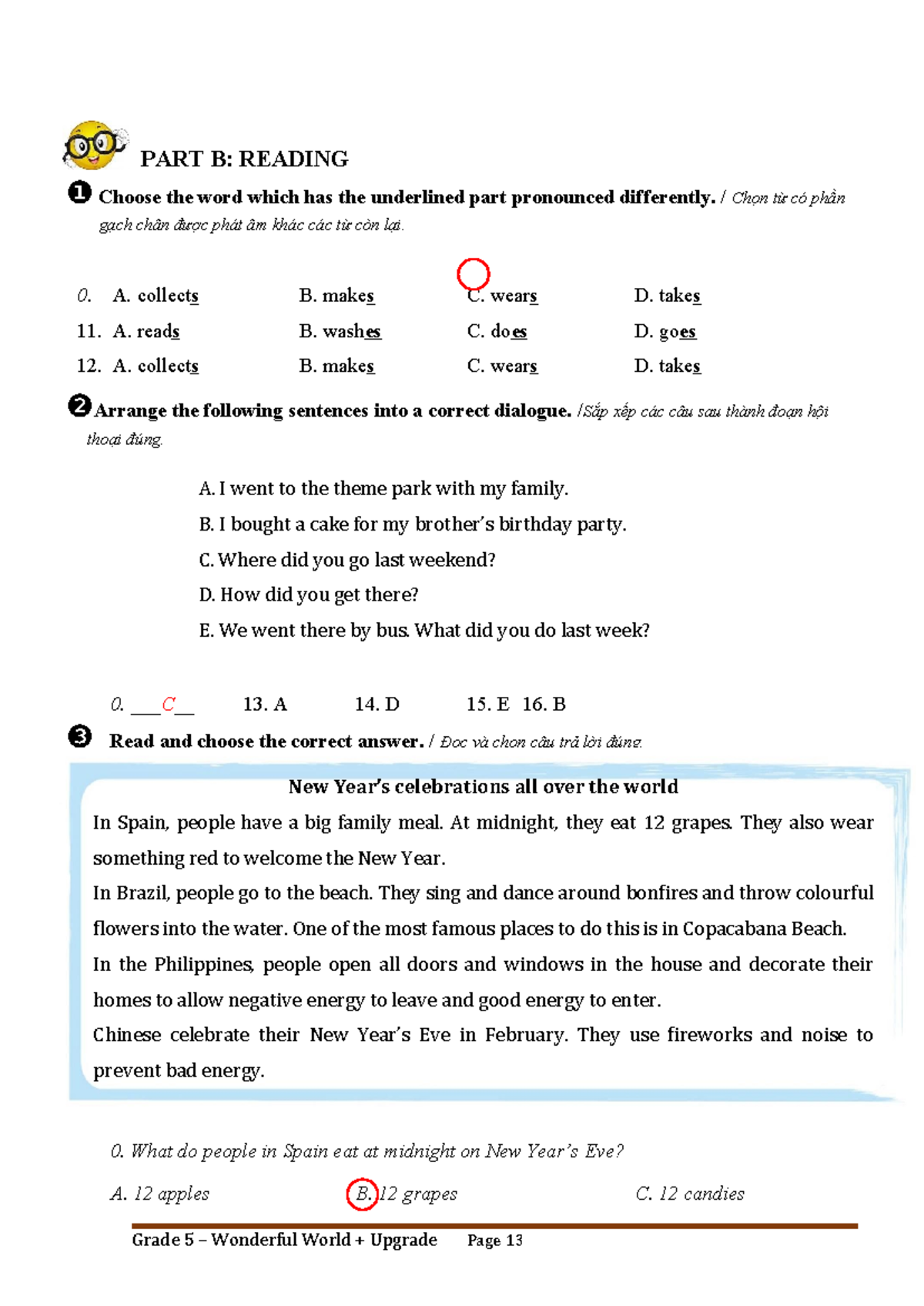 K5-Wonderful World Upgrade - Semester 1 Review Guide - Studocu