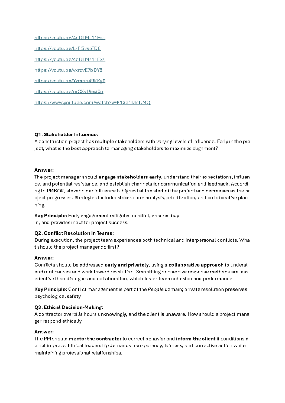 Principles of PM Exam Prep: Strategies for Success in PMP Exam - Studocu