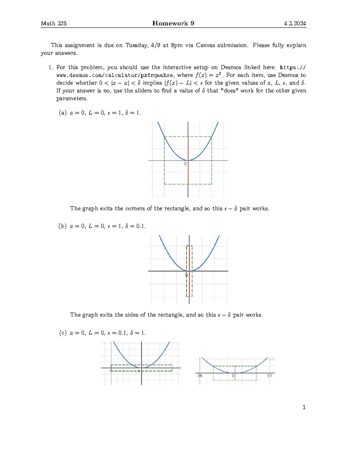 Homework 9 solutions for Math 325 - due 4.3.2024 - Studocu