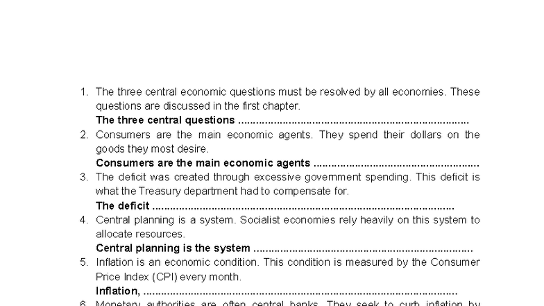 ECO 101: Key Economic Concepts and Principles Overview - Studocu