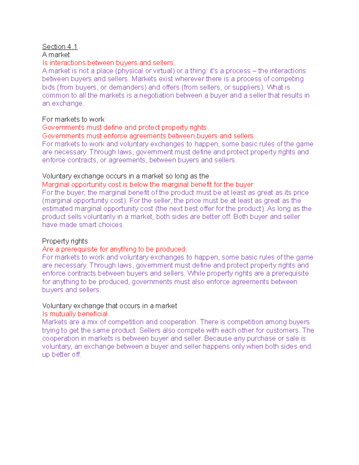 ECO 101: Midterm Notes on Market Dynamics and Property Rights - Studocu