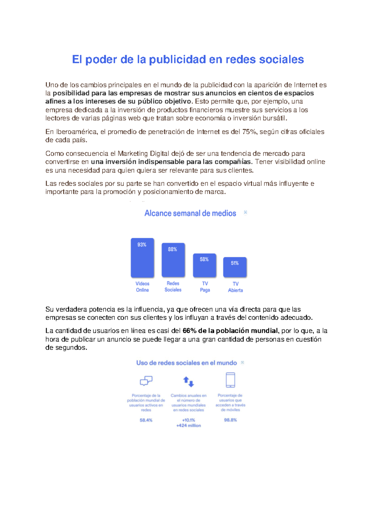 1-Poder de publicidad en redes sociales - El poder de la publicidad en ...