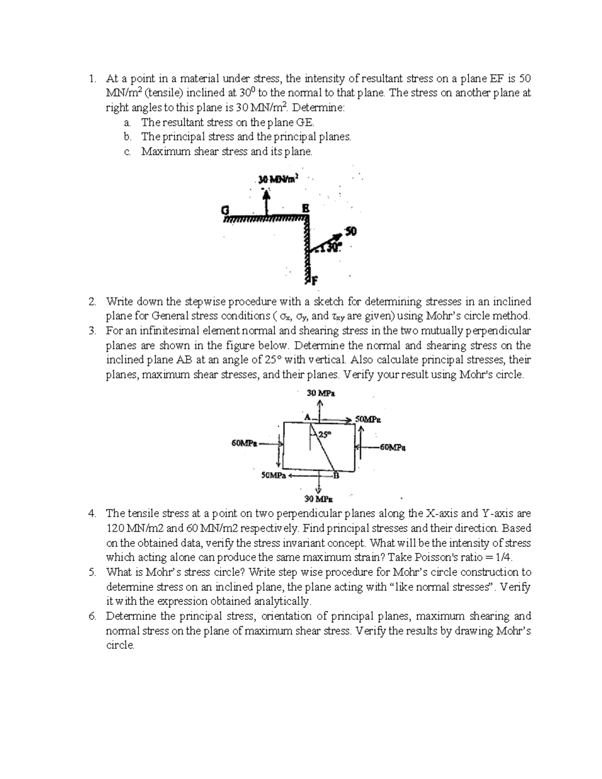 Chapter 3: Principal Stress Analysis and Determination Techniques - Studocu
