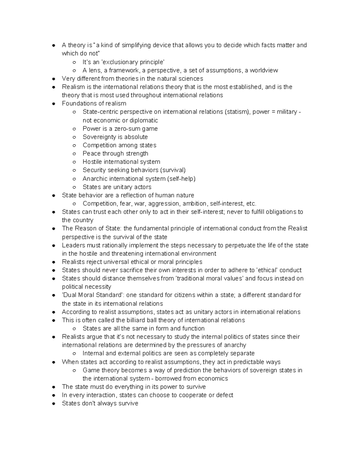 Realism in International Relations: Key Concepts & Assumptions (IR 101 ...