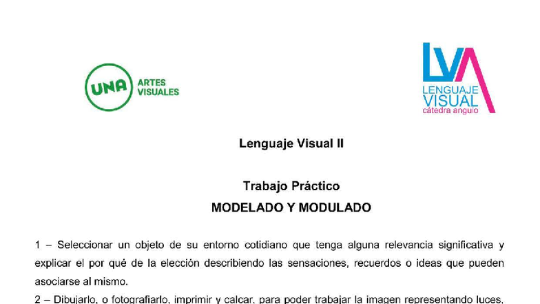 LVA Lenguaje Visual II - Tratamiento del Color y Modelado - Studocu