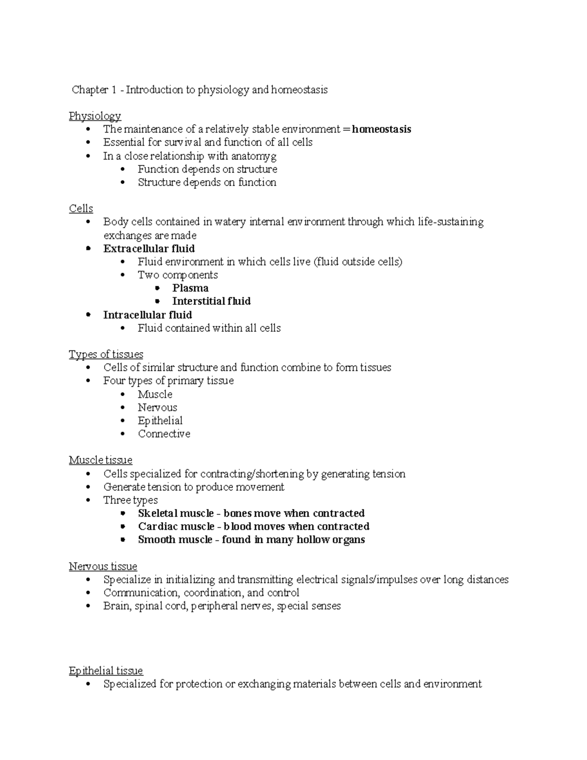 Exam 1 notes - All of the things to know in the first exam - Chapter 1 ...
