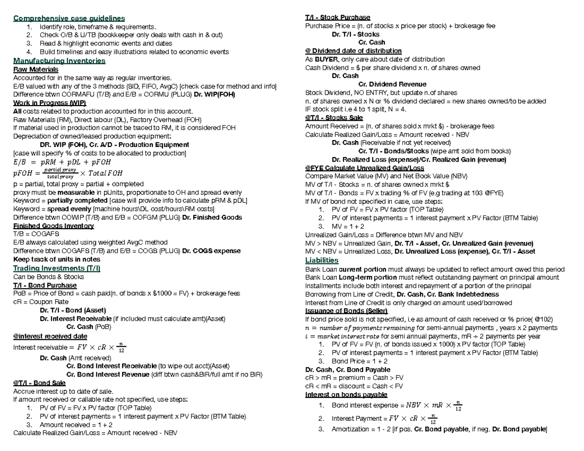 BUS2257 Midyear Study Guide: Key Concepts and Case Guidelines - Studocu