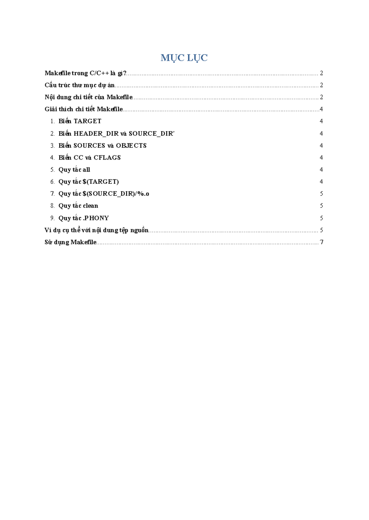 Hướng Dẫn Chi Tiết Về Makefile Trong C/C++ - Code 101 - Studocu
