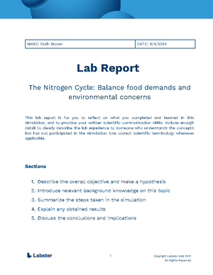 Touchstone Ionic and Covalent Bonds Lab Report - NAME: Jennifer ...