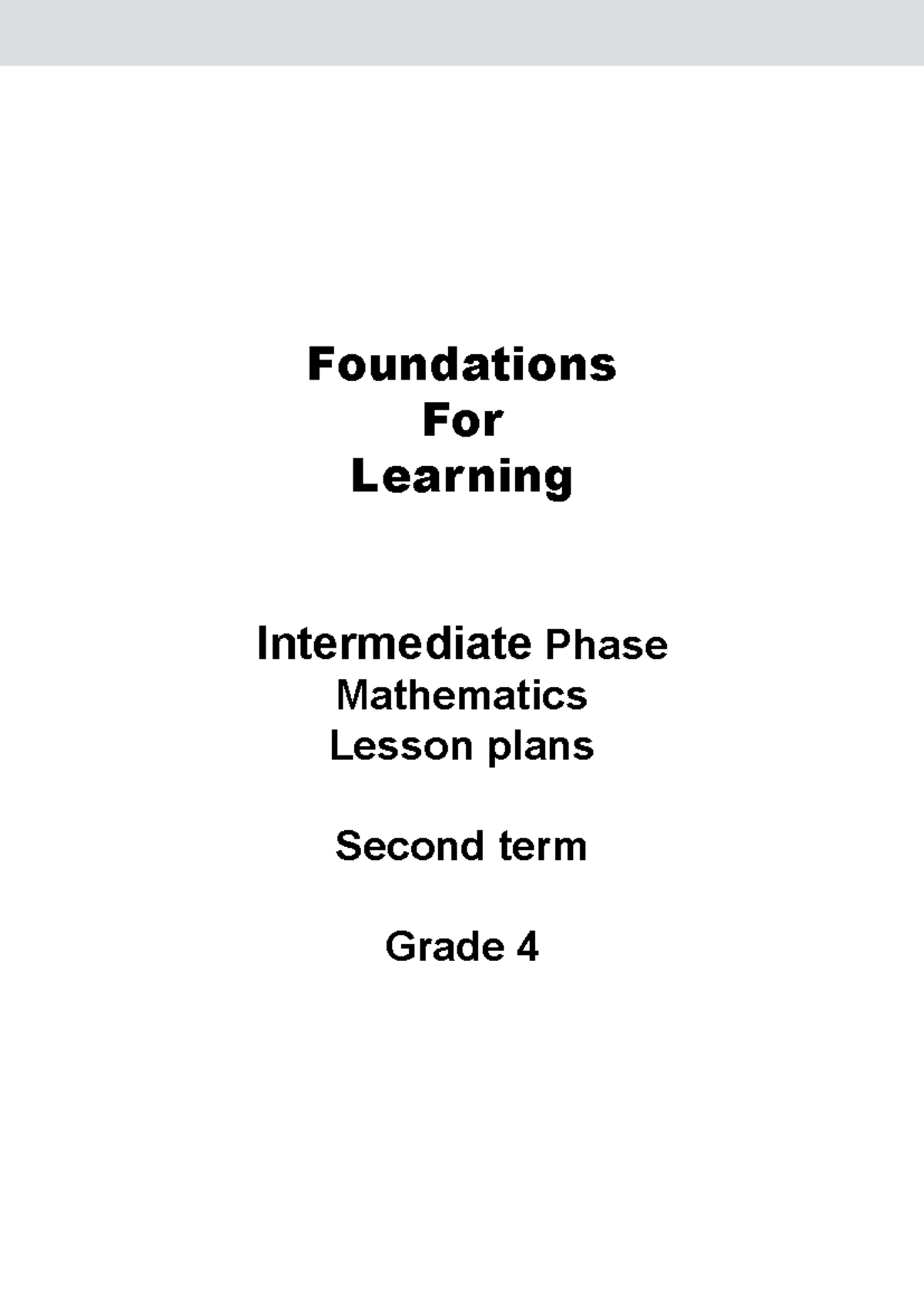 Grade 4 Maths T2 - Comprehensive Lesson Plan & Activities - Studocu