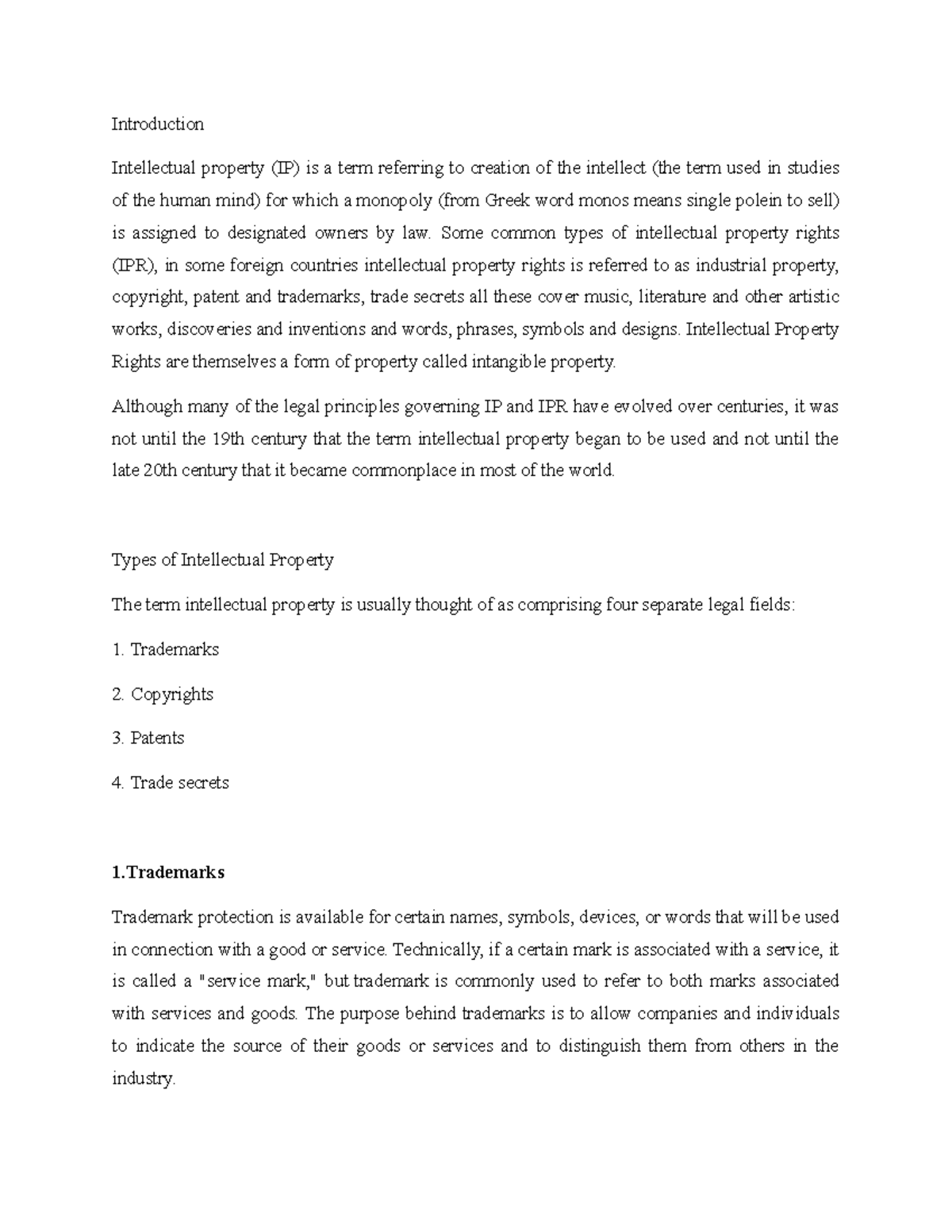 Intellectual Property Rights Notes: Understanding IP Types & Protection ...