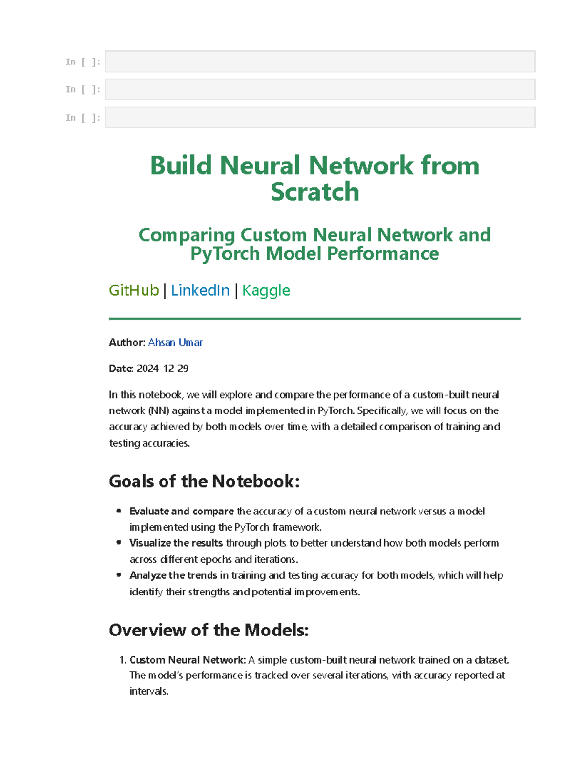 Neural Network From Scratch - Build Neural Network from Scratch ...