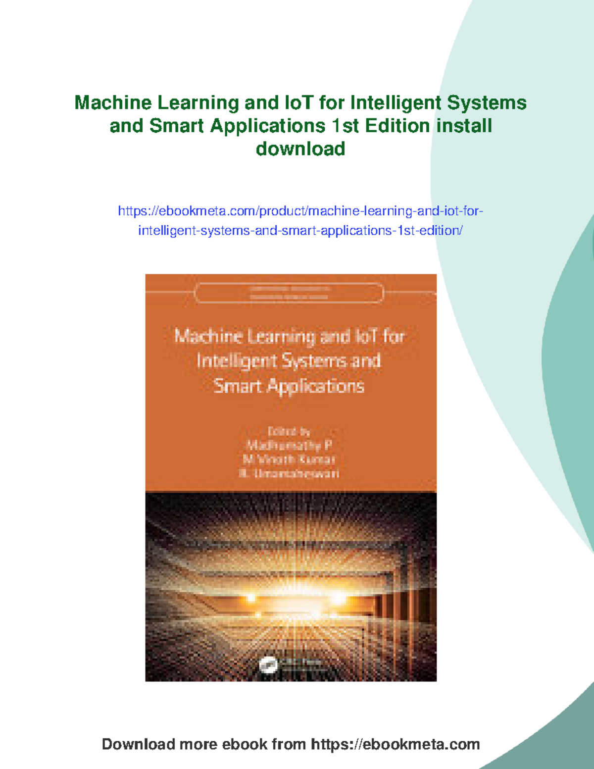 Machine Learning and IoT for Intelligent Systems and Smart Apps 1st Ed ...