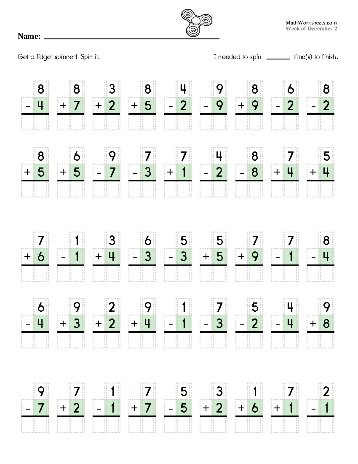 Math Worksheets Grade 2 - Week of December 2 - Studocu