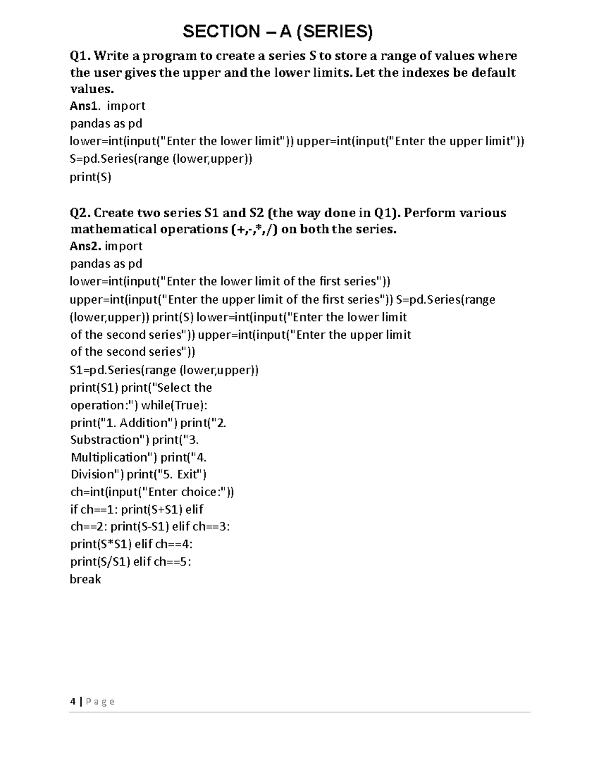 Ip11-4-32 - Project File: Series and DataFrame Operations - Studocu