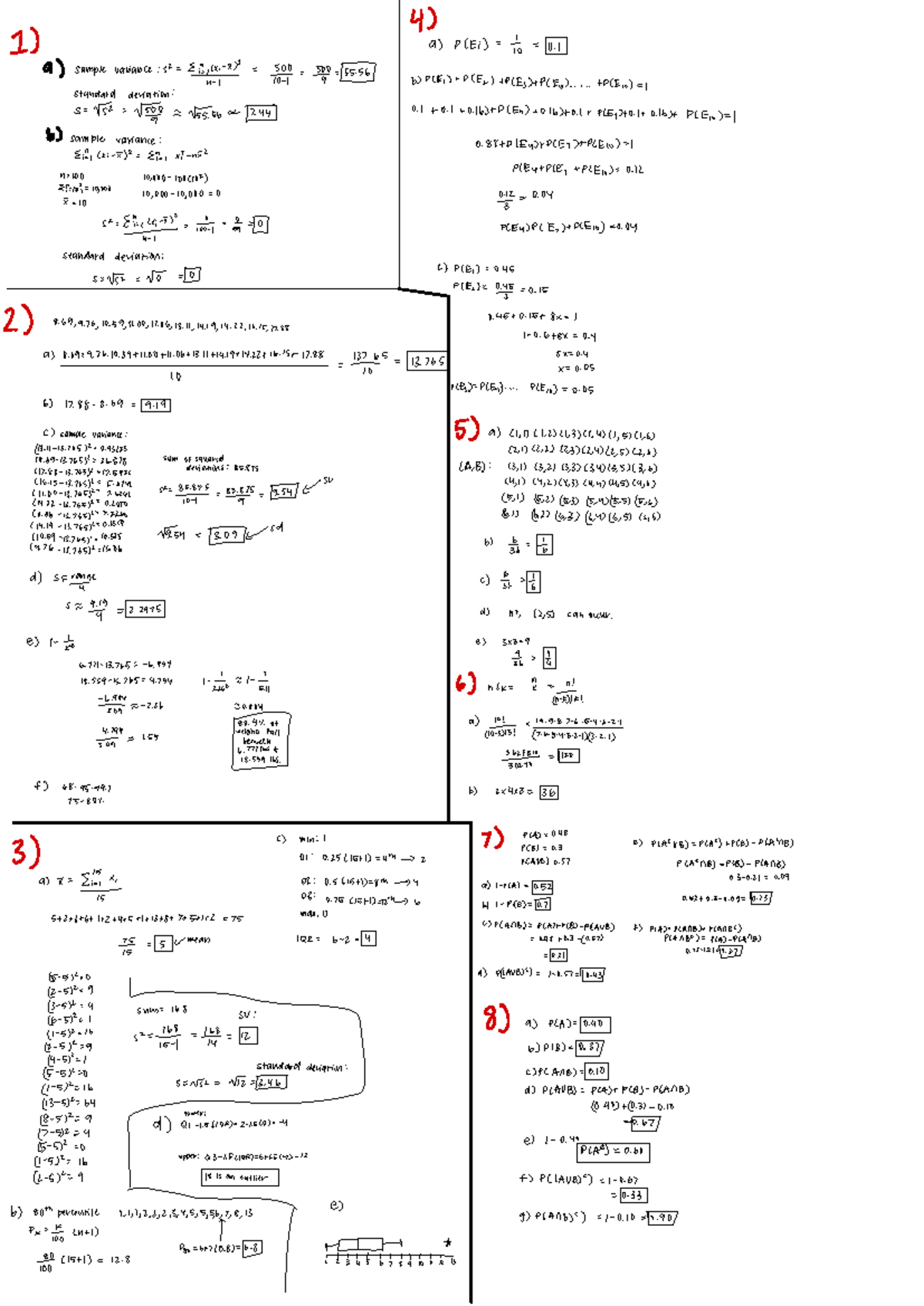 Statistical Analysis and Sample Variance - HW2 - Studocu