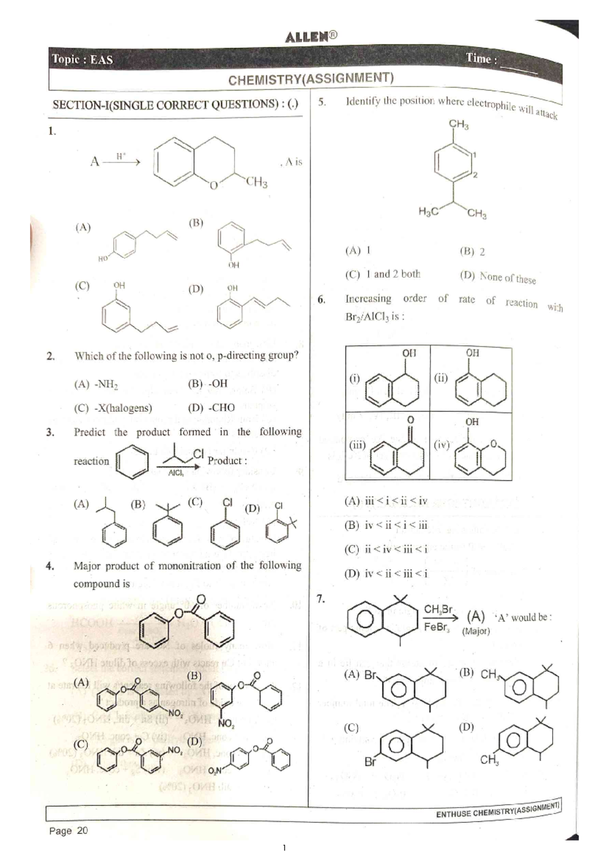 EAS CHEMISTRY ASSIGNMENT: Correct Questions and Answers - Studocu