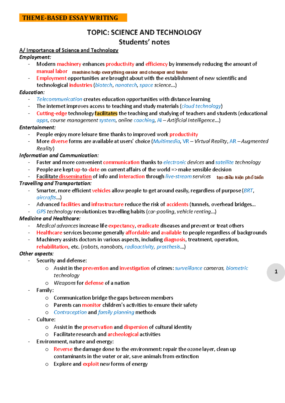 10 Science and technology - TOPIC: SCIENCE AND TECHNOLOGY Students ...
