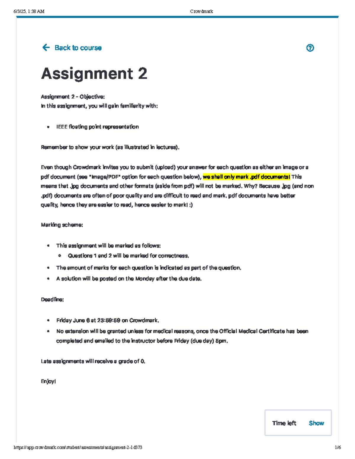 Assignment 2: Floating Point Representation Analysis - Studocu