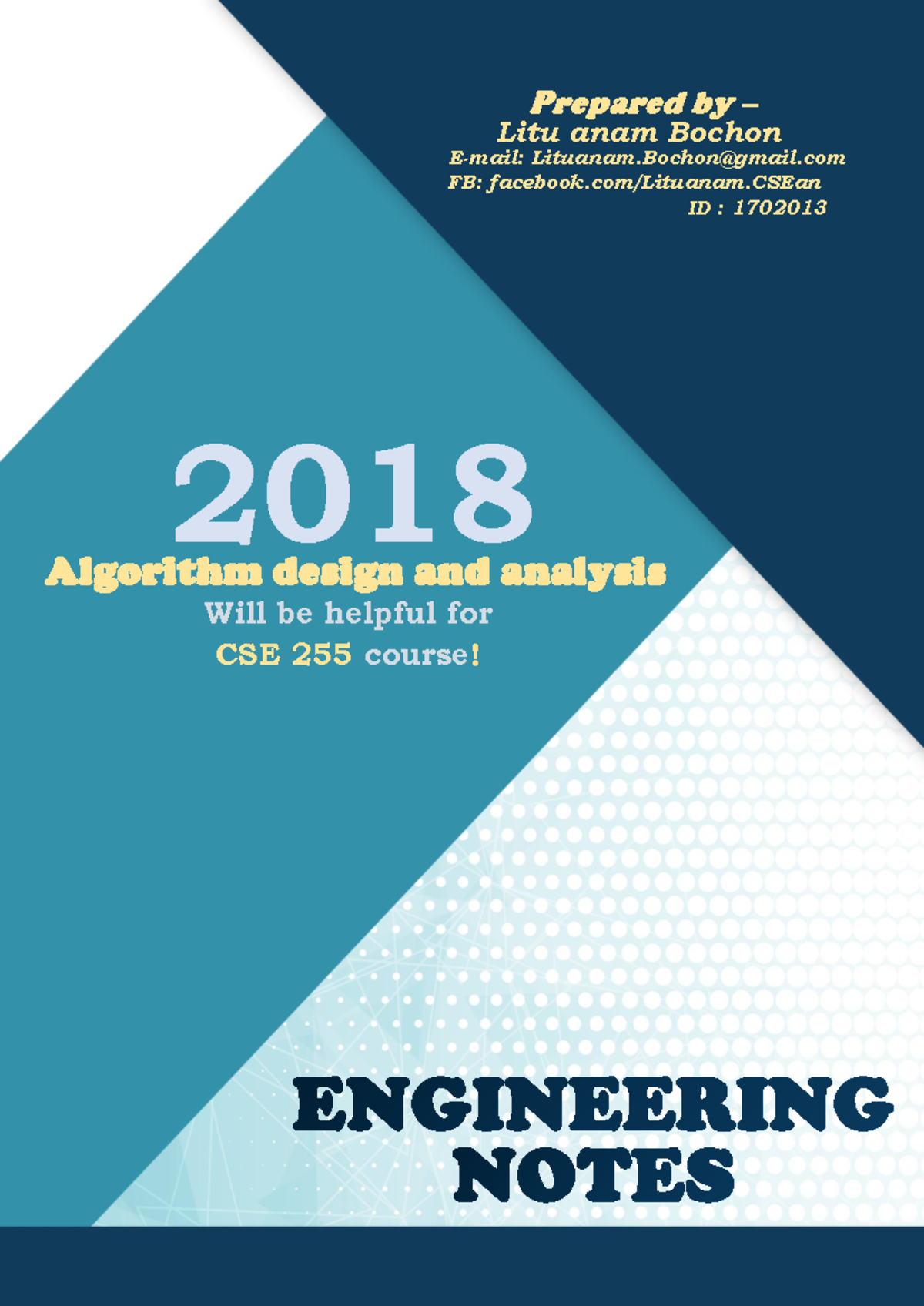 Chapter 4 - Graph theory - Algorithm design and analysis 2018 Will be ...