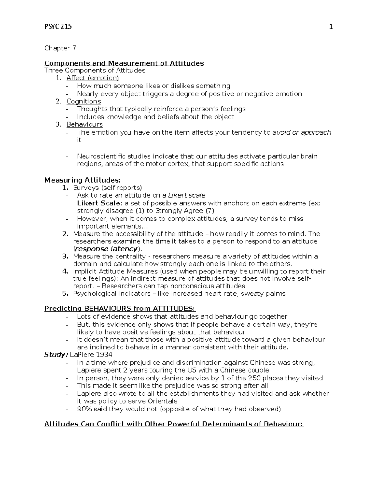 Chapter 7 - Textbook Notes - Chapter 7 Components and Measurement of ...