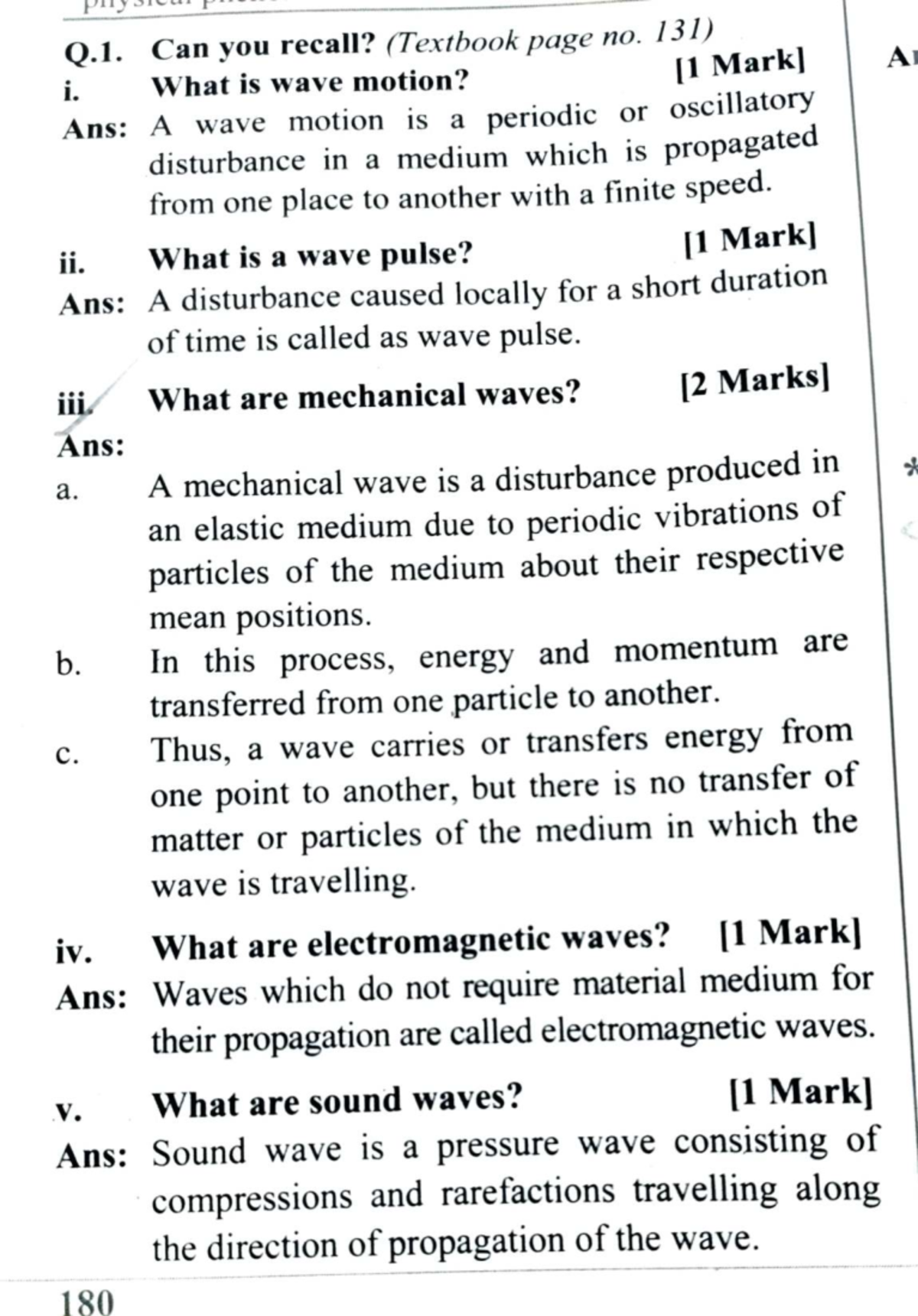 Std. XII Sci.: Physics Wave Motion and Characteristics Notes - Studocu