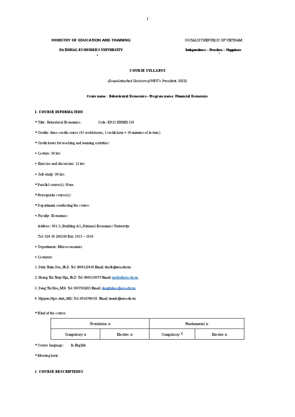 3. EP13.KHMI 1119 Behaviour Economics V04 - MINISTRY OF EDUCATION AND ...
