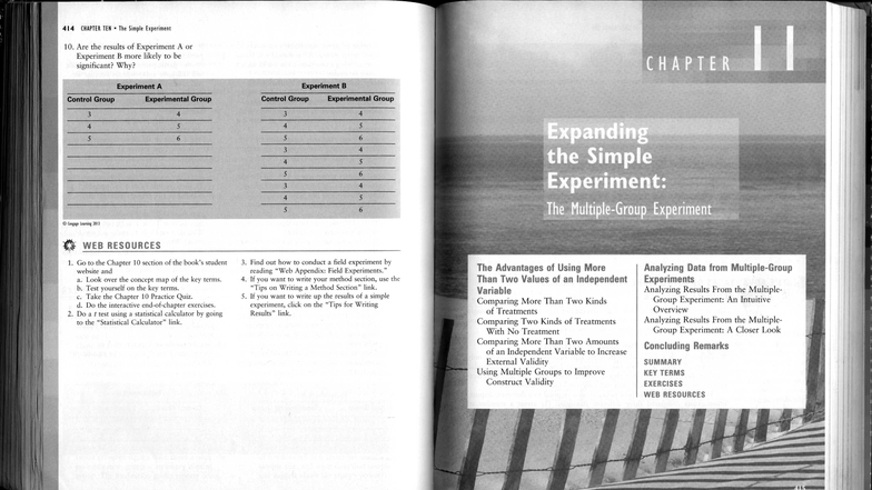 414 CHAPTER 11 Exam 3: Expanding the Simple Experiment and ANOVA ...