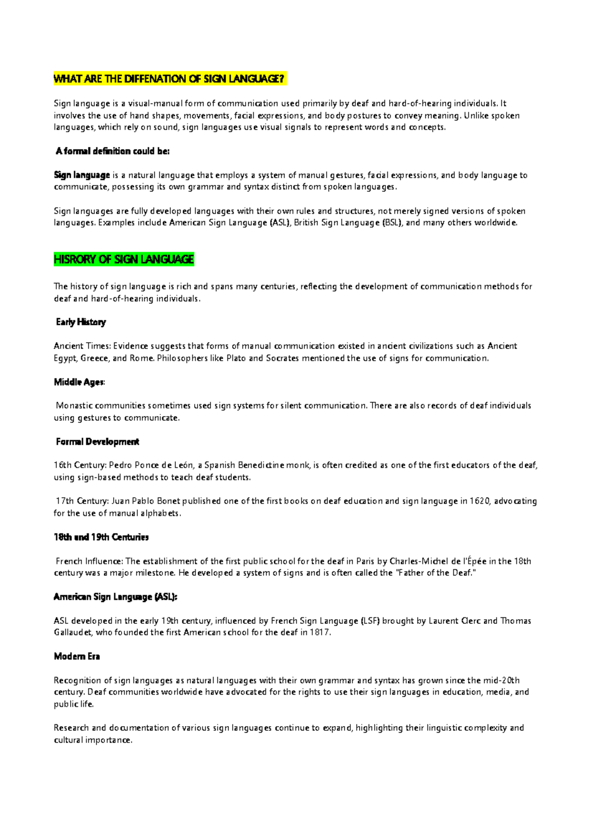 FSL - Understanding Sign Language: Definitions, History, and Myths ...