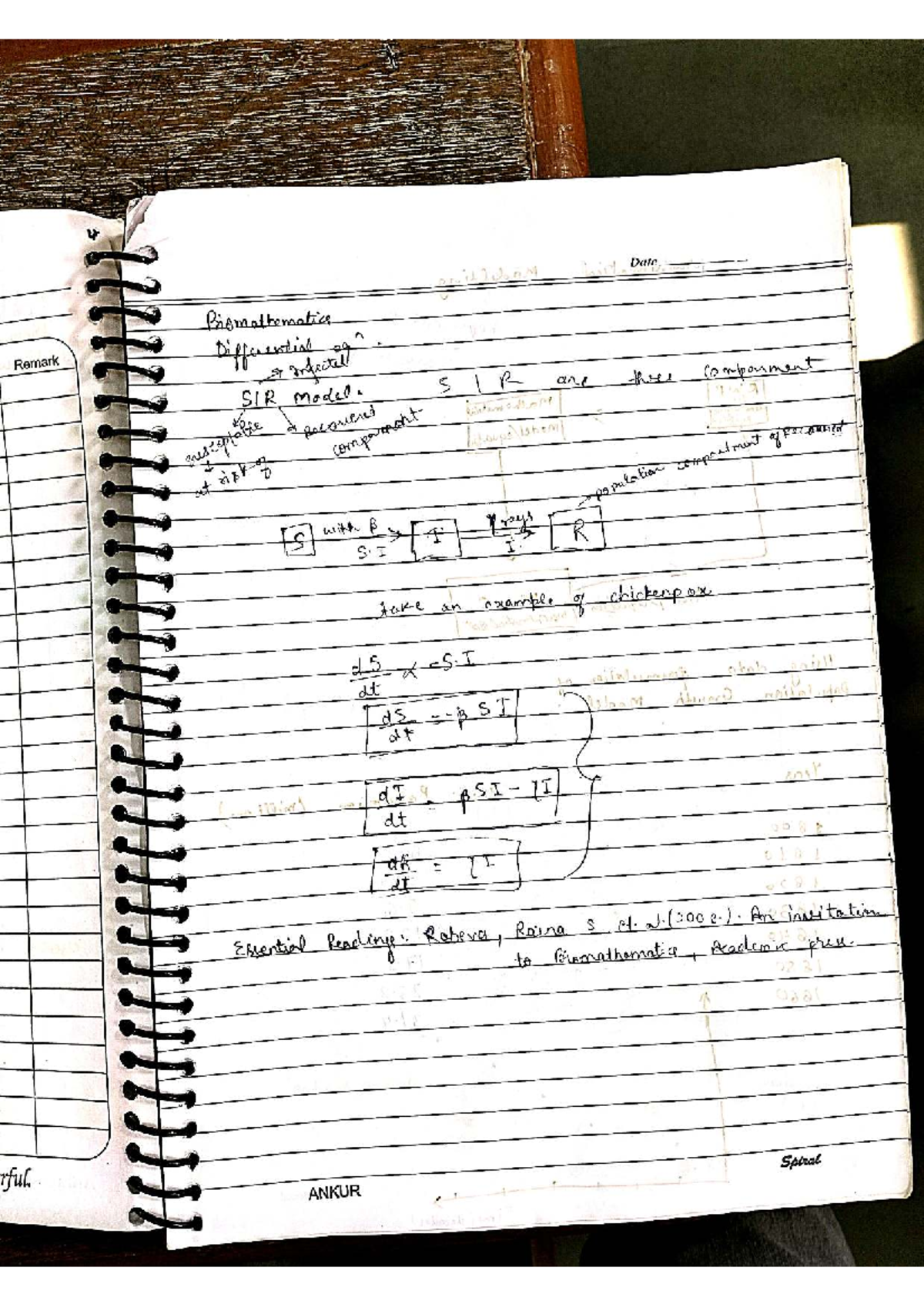 Biomathematics Notes: SIR Model & U.S. Population Growth Analysis (SES ...