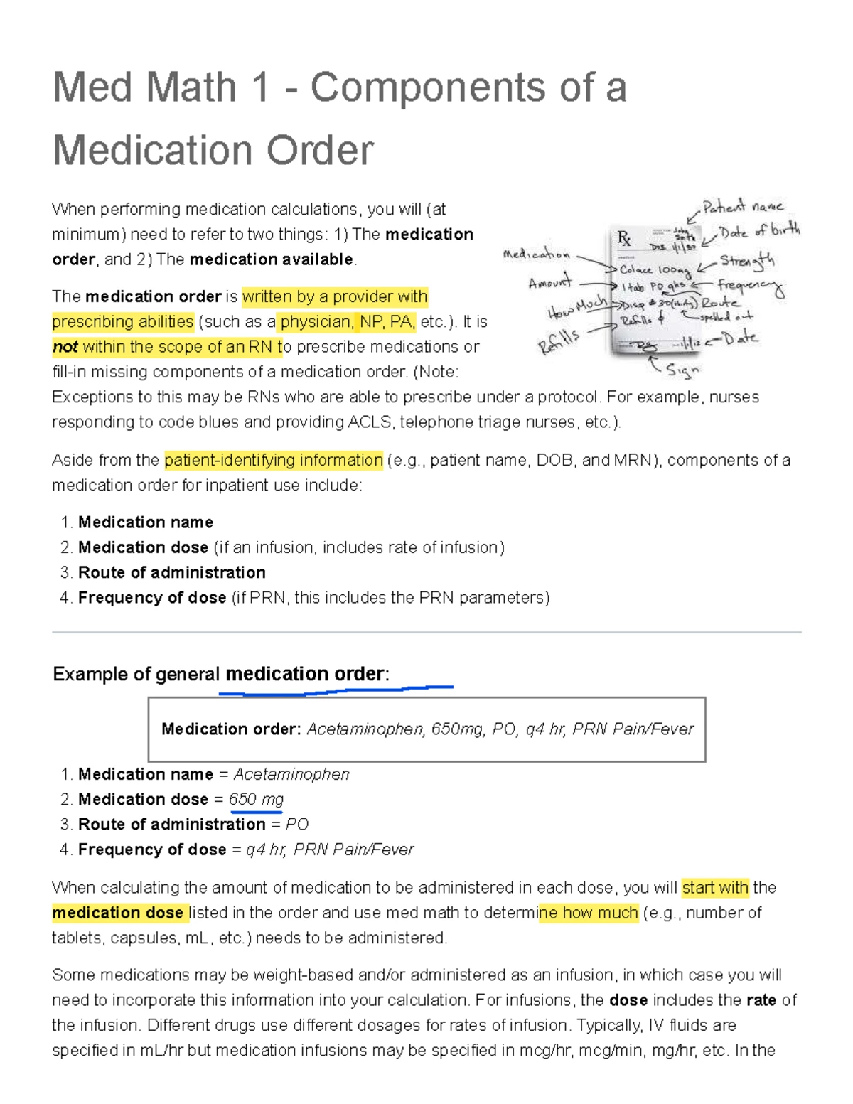 Med Math 4 - Essential Multi-Step Conversions for Calculations - Studocu