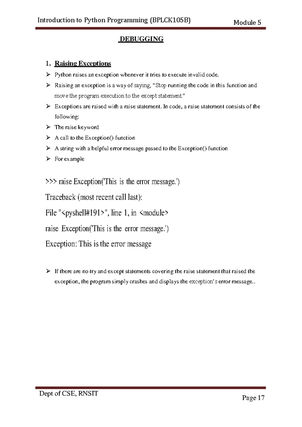 Python Programming Exam Solutions - BPLCK105B Final Exam - Studocu