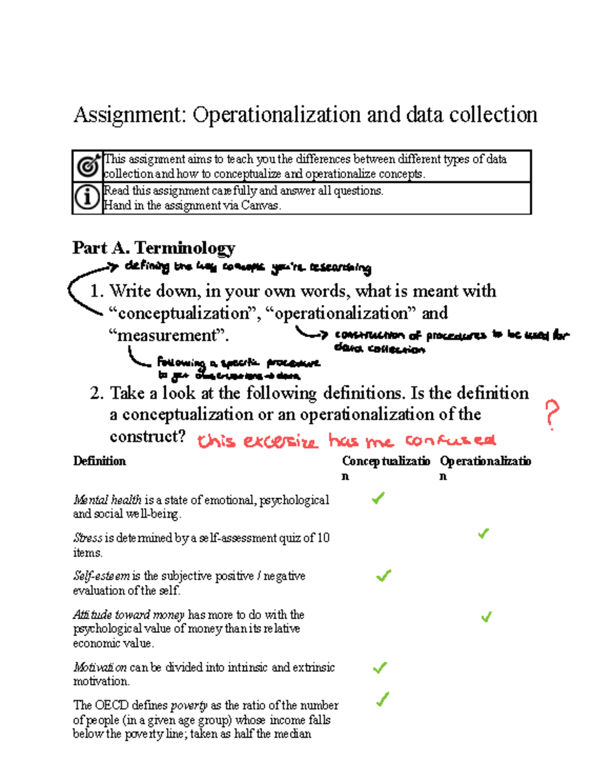 Assignment 5: Operationalization & Data Collection Techniques - Studeersnel