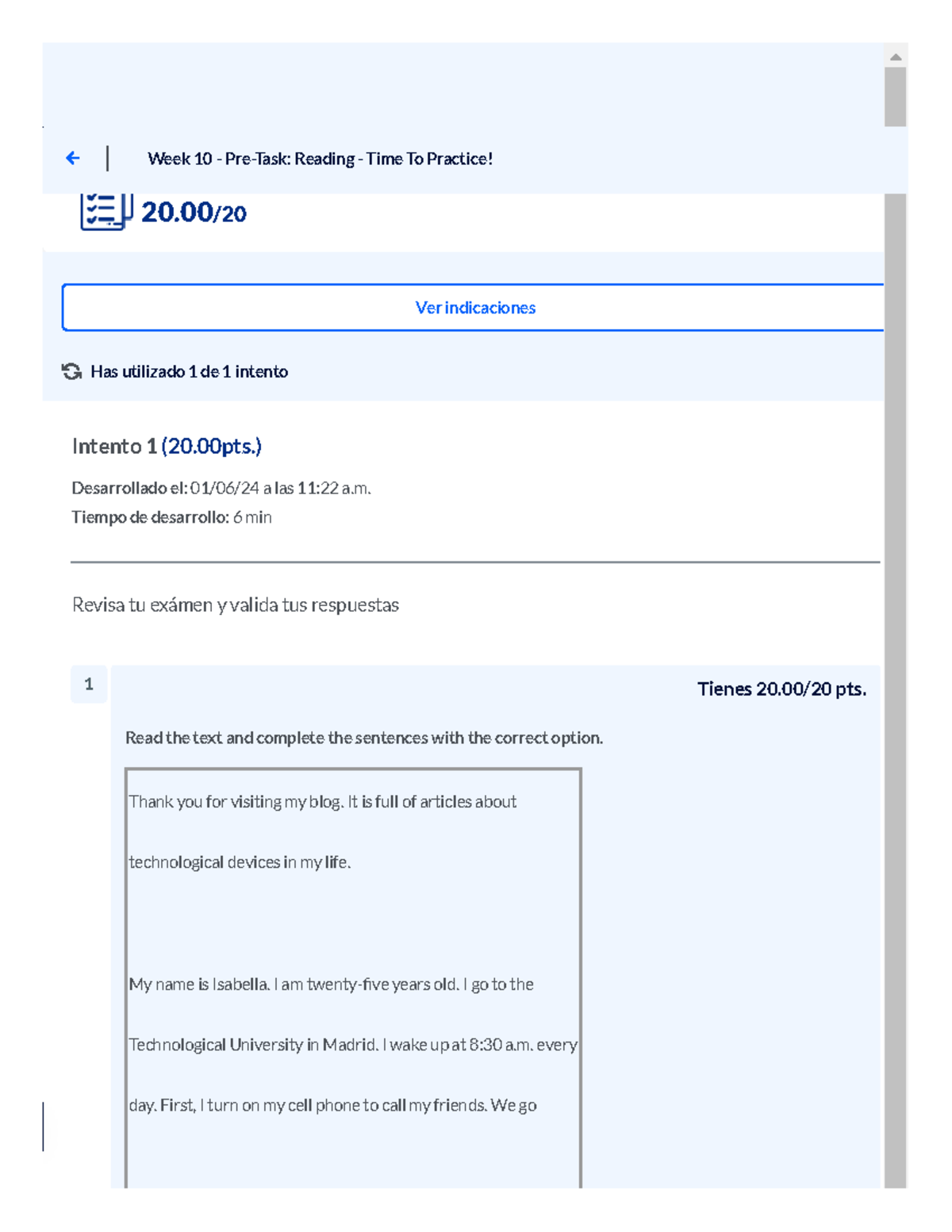 Week 10 - Pre-Task Reading - Practice Answers and Feedback - Studocu