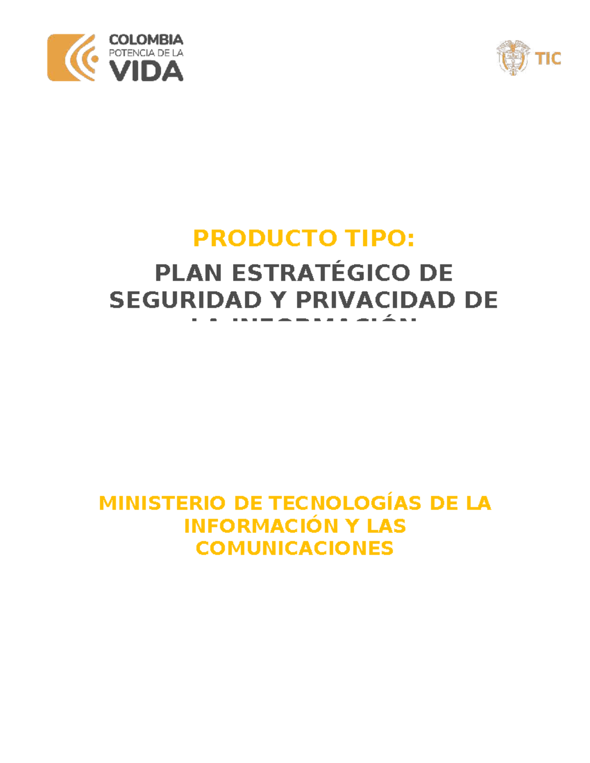 Plan Estratégico de Seguridad y Privacidad de la Información - MinTIC ...
