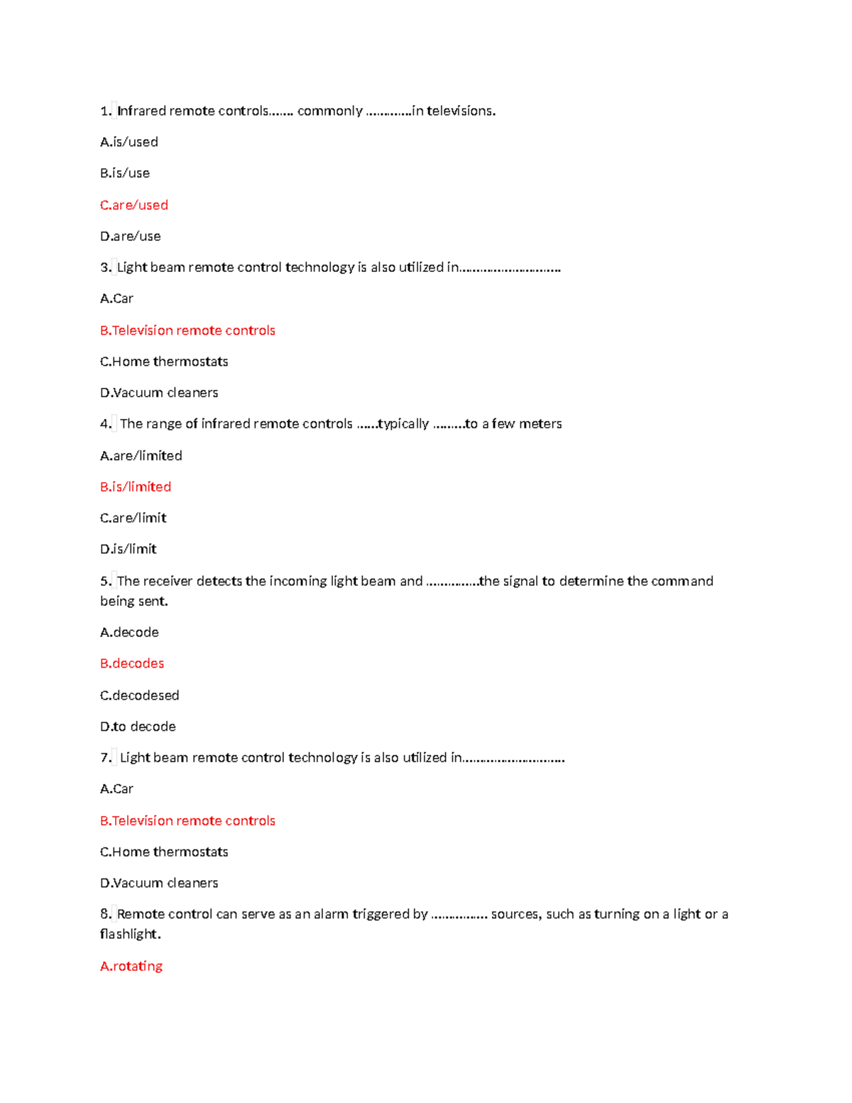 U7 Lightbeam Remote Control Technology Overview - Studocu