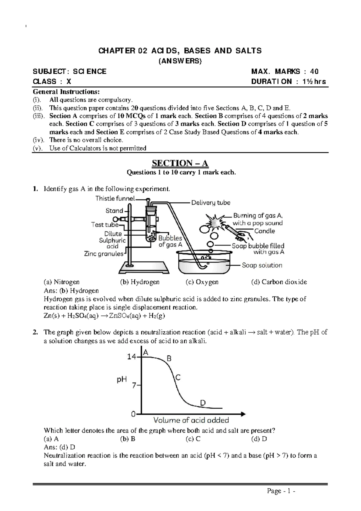 Chapter 06 Triangles Practice Paper 07 - Class X Mathematics - Studocu
