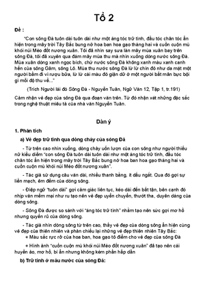 [Solved] Cu 2 Xc nh cch gieo vn loi vn t c gieo vn trong on sau Ngi ng ...