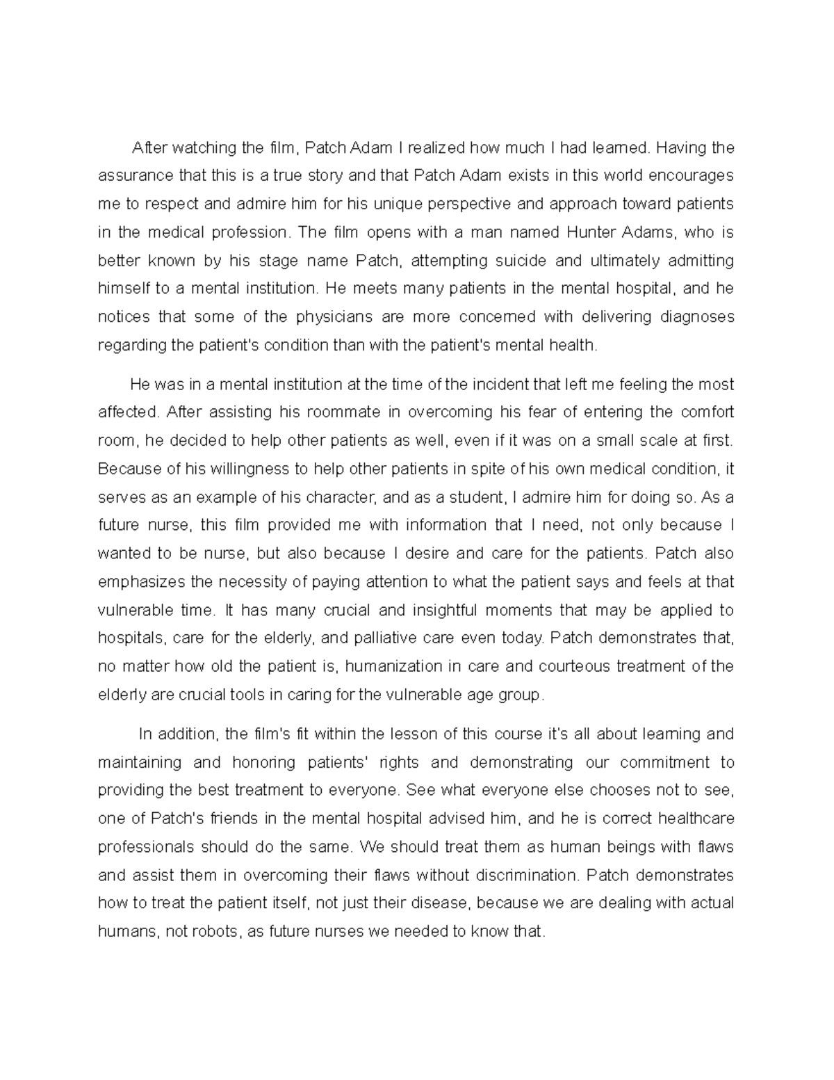 Resare(P003) - Knowledge and Information regarding Patch Adam Reaction ...