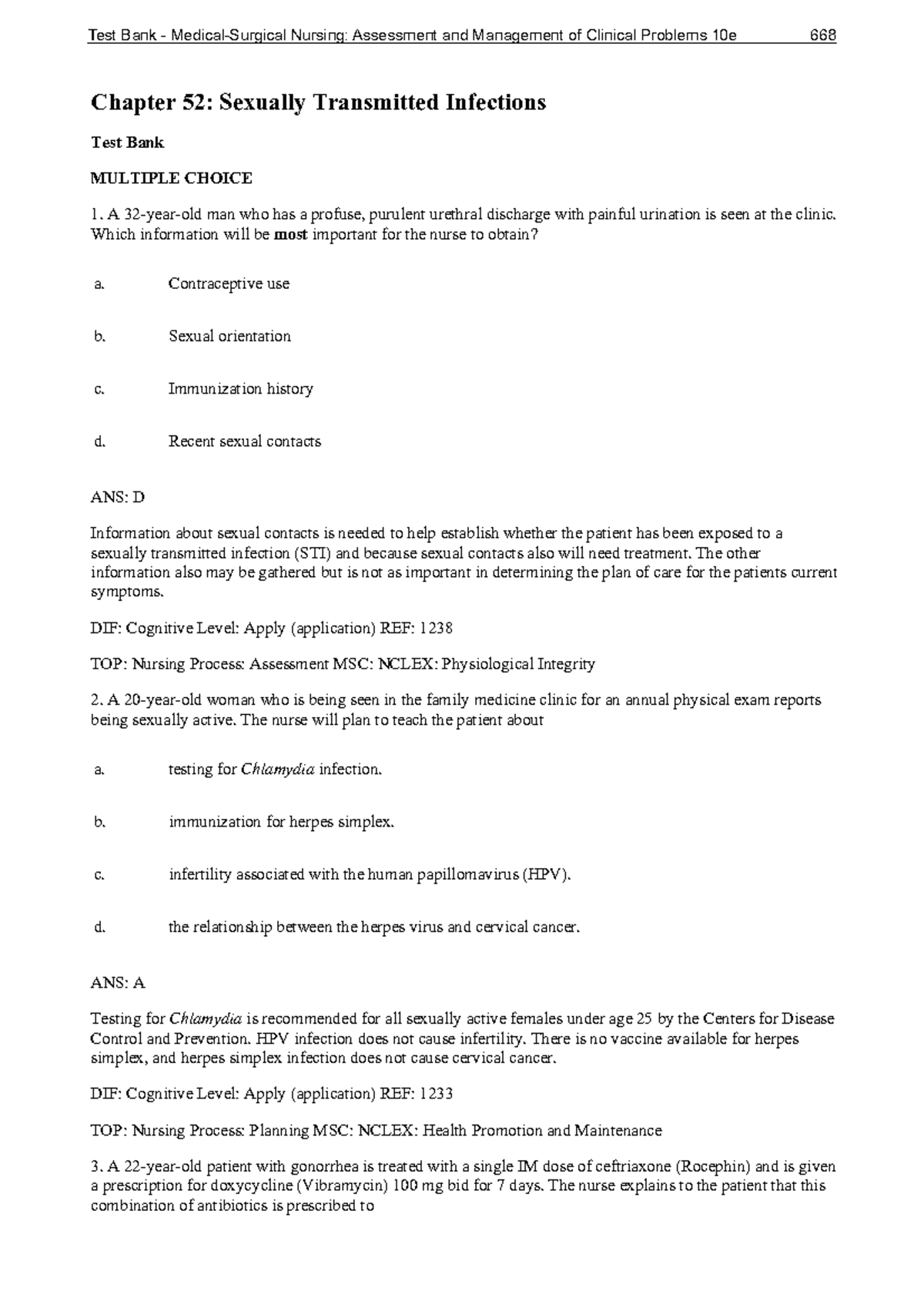 Chapter 52: Comprehensive Insights on Sexually Transmitted Infections ...