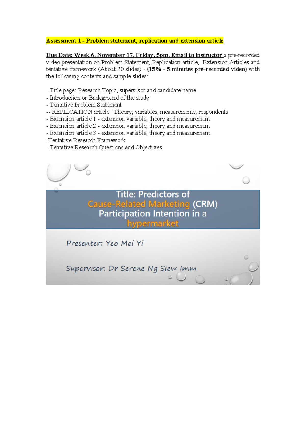 Problem Statement 15% Assessment 1 - Assessment 1 - Problem statement ...