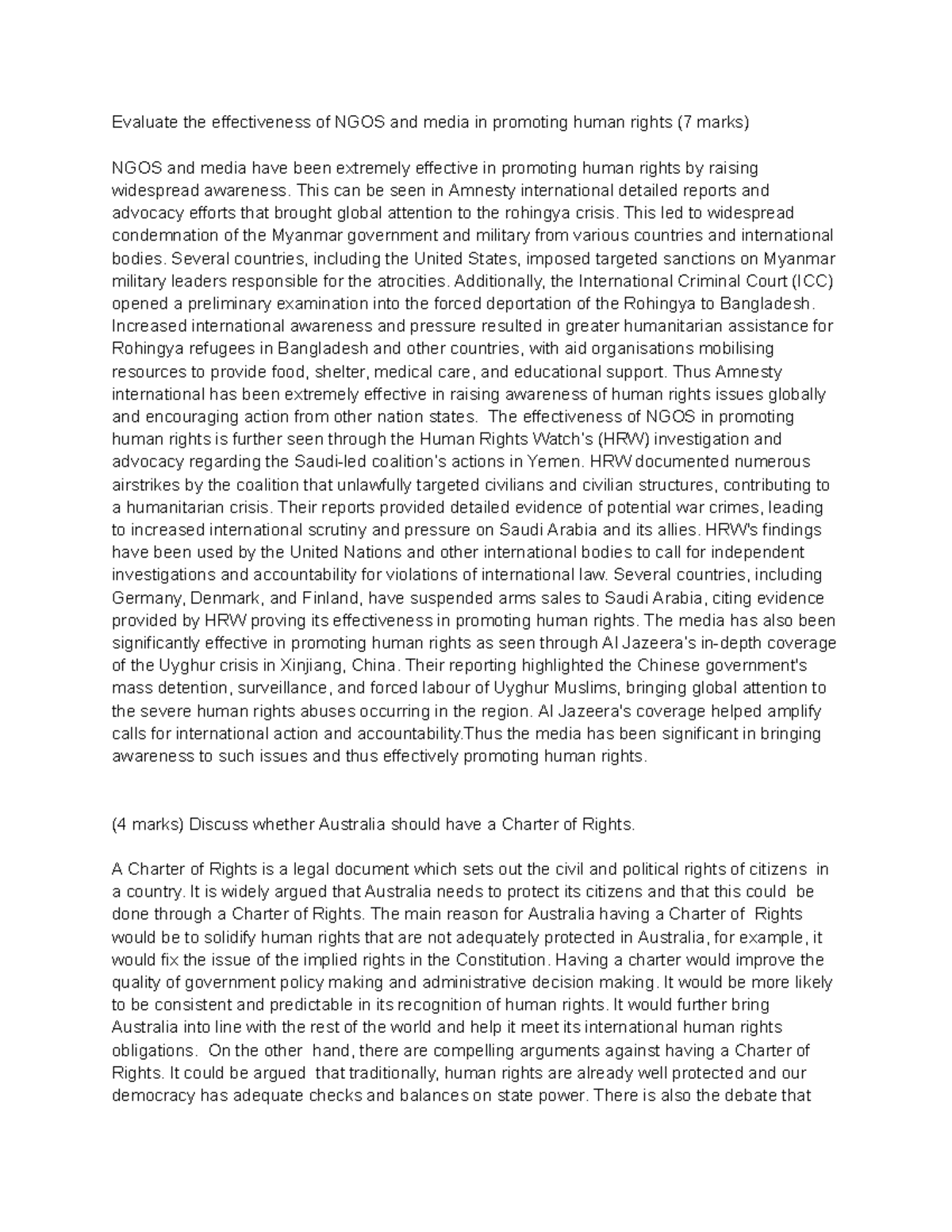Evaluating the Role of NGOs and Media in Human Rights Promotion (7 ...