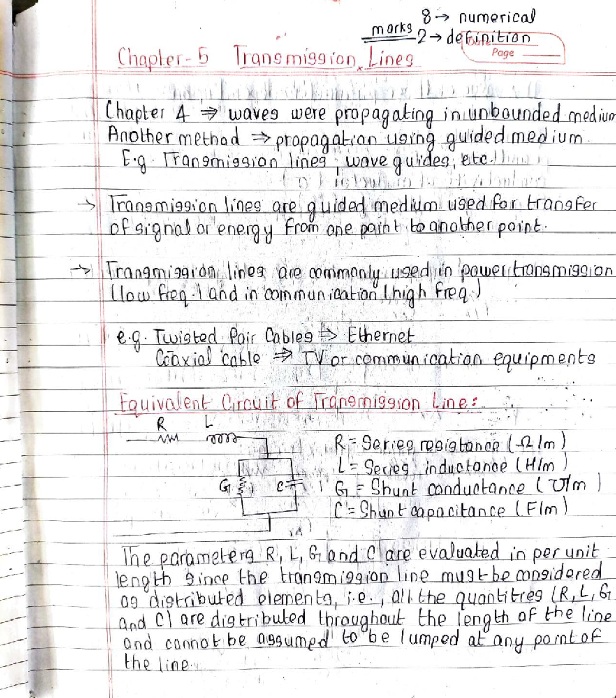 Chapter 5: Transmission Lines - Key Concepts and Numerical Problems ...