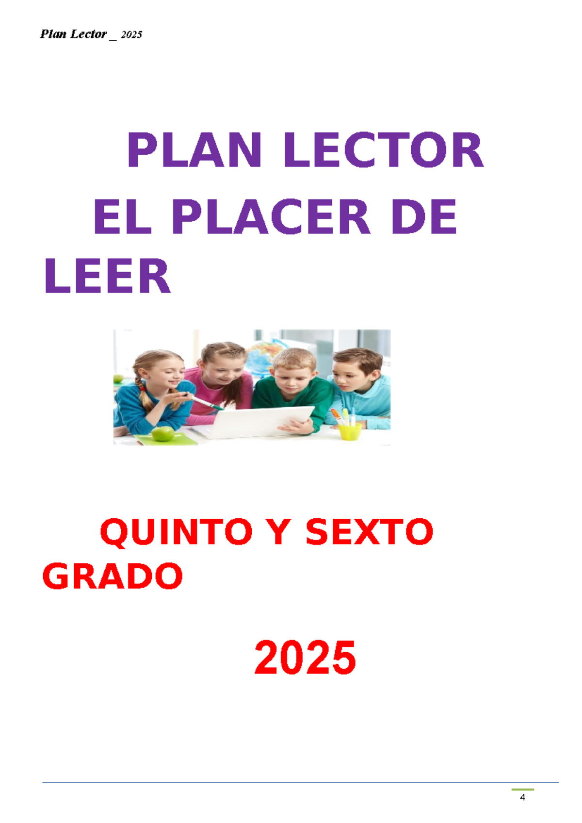 Plan Lector Quinto y Sexto Grado 2025: Estrategias de Comprensión ...