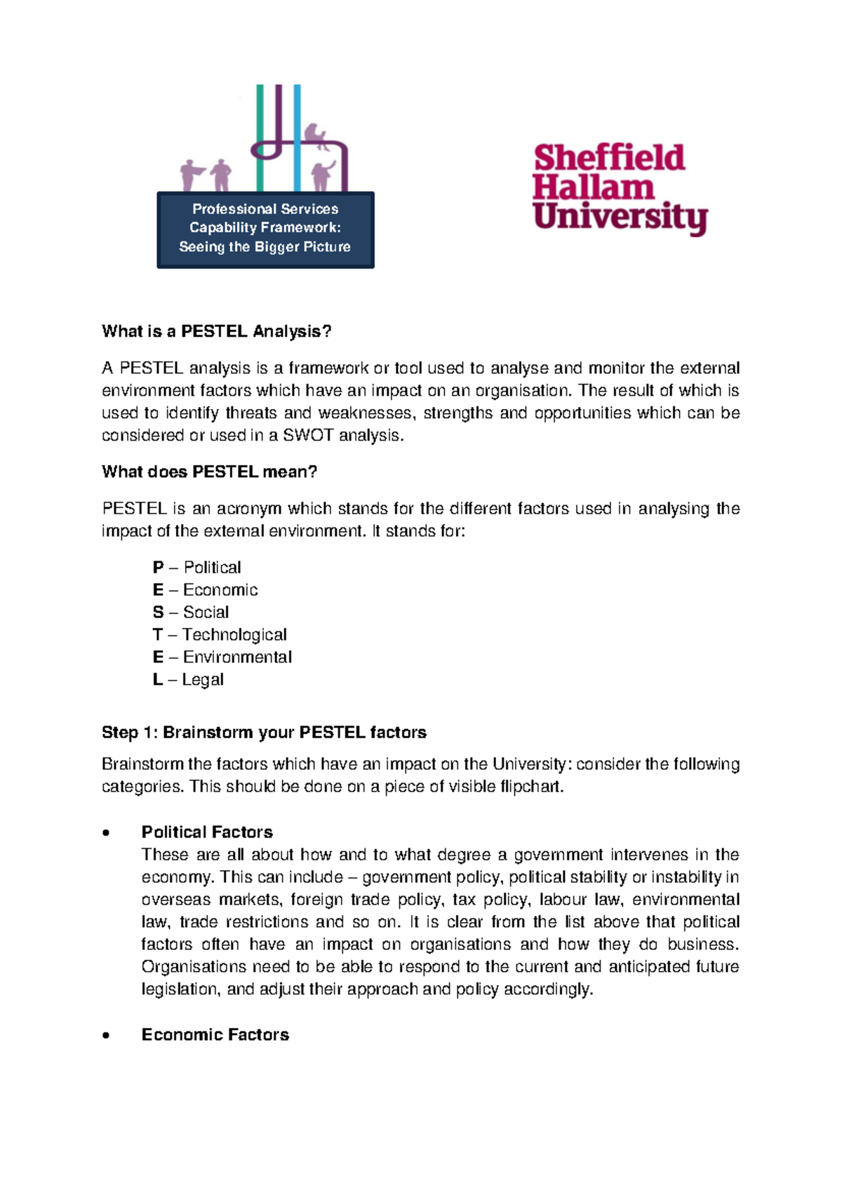 PESTEL Analysis: Understanding External Factors Impacting Organizations ...